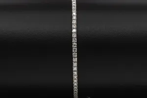 14ct White Gold Diamond Tennis Bracelet 2.40cts VS