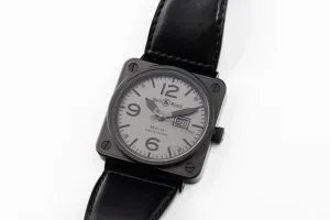 Bell & Ross Commando  46mm Black Leather BR01-96-S Circa 2010