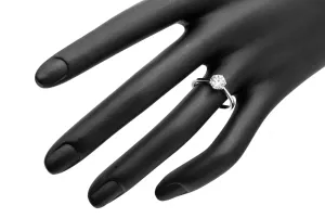 18ct White Gold Diamond Engagement Ring 0.88ct ISI2