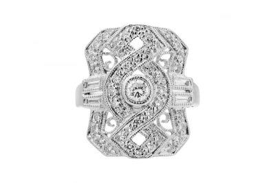 Platinum Diamond Ring 0.98ct 8.3g