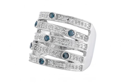 9ct White Gold Diamond Ring