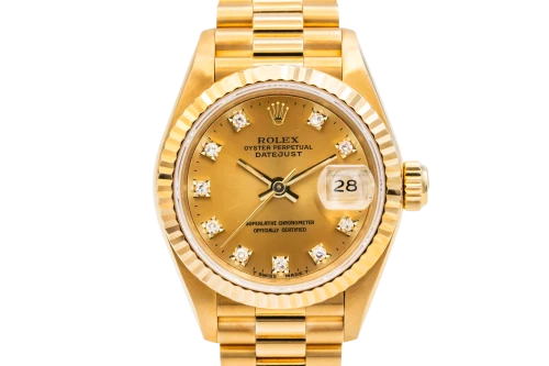 Rolex Lady DateJust 26mm 18ct Yellow Gold Presidential 69178 1993