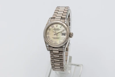 Rolex Lady DateJust 26mm 18ct White Gold Presidential 179239 2003