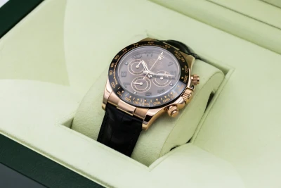 Rolex Cosmograph Daytona 40mm 18ct Rose Gold Black Oysterflex 116515LN 2021