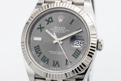 Rolex DateJust 41mm 'Wimbledon' Stainless Steel Jubilee 126334 2022