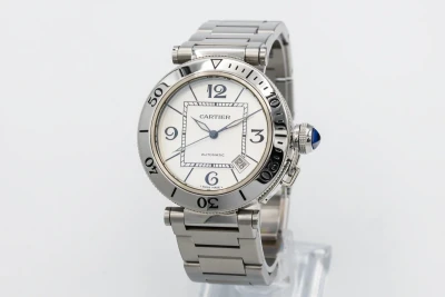 Cartier Pasha Seatimer 40mm Stainless Steel W31080M7/2790 Circa 2010
