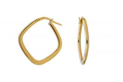 9ct Yellow Gold Hoop Earrings 1.3g