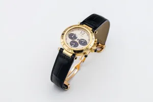 Cartier Pasha de Cartier Chronograph 38mm Dark Blue Leather W3003551/0960 1996