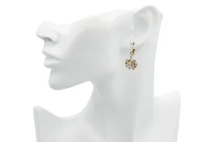 18ct White Gold Diamond Marquise & Brilliant Earrings 1.96ct