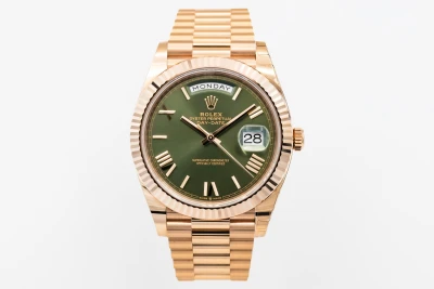 Rolex Day-Date 40mm 'Olive' 18ct Rose Gold Presidential 228235 2019 Unworn
