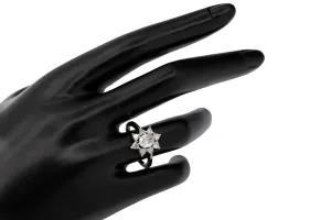 18ct White Gold Art Deco Diamond Ring 1.48ct