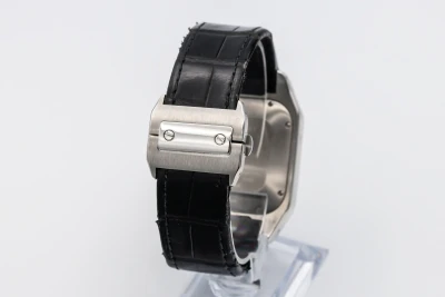 Cartier Santos 100XL 41mm Chronograph Black Leather W20090X8 2011