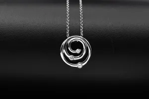 18ct White Gold Diamond Necklace 4.3g