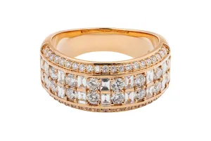 18ct Rose Gold Diamond Ring 1.98ct