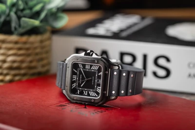 Cartier Santos De Cartier 39.8mm Black Rubber WSSA0039 2024