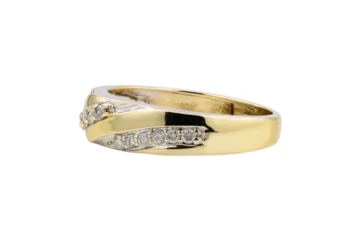9ct Yellow Gold Ladies Diamond Ring 0.34ct