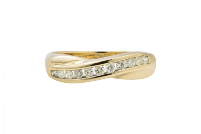 9ct Yellow Gold Ladies Diamond Wedding Band 0.22ct