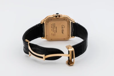 Cartier Santos De Cartier 40mm Black Leather WGSA0019 2021