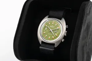 Breitling Sprint 40mm Stainless Steel Black Fabric Cal.7733 Circa 1970s