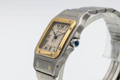 Cartier Santos Galbee 29mm Steel & 18ct Yellow Gold 187901 Circa 19990s