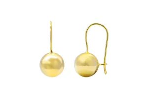 9ct Yellow Gold Polished Gold Dangle Earrings 5g