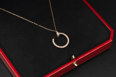 Cartier Rose Gold and Diamond Juste un Clou Necklace