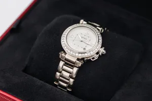Cartier Pasha 32mm 18ct White Gold WJPA0009/2528 Circa 2010