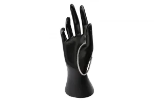 9ct White Gold Diamond Tennis Bracelet 3.45ct