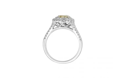 18ct 1.55ct Natural Yellow Diamond Engagement Ring GIA Certified