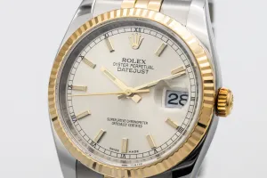 Rolex DateJust 36mm Steel & 18ct Yellow Gold Jubilee 116233 2008