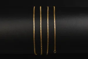 18ct Yellow Gold Box Chain 23" 6.5g