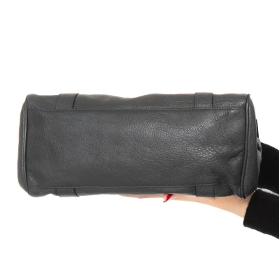 Mulberry Bayswater East West Seal Grey Leather Bag