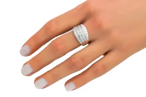 9ct White Gold Diamond Ring 0.36ct 4.9g