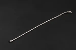 14ct White Gold Diamond Tennis Bracelet 2.40ct