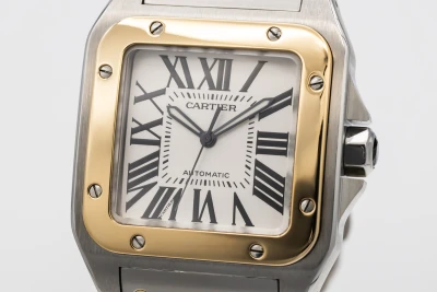 Cartier Santos 100 XL 38mm Steel & 18ct Yellow Gold W200728G 2010