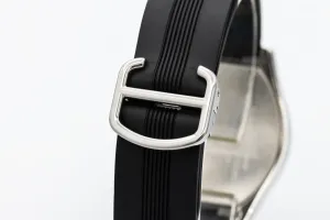 Cartier Roadster 39mm Stainless Steel Black Rubber W6206018 Circa 2010