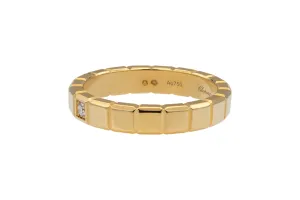 Chopard Ice Cube Ring 18ct Yellow Gold & Diamond 0.03ct Size R
