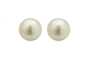 18ct White Gold Fresh Water Pearl Studs 1.9g