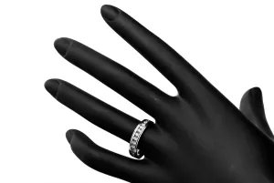 18ct White Gold Channel Set Diamond Eternity Wedding Band 0.50ct