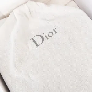 Dior Large Lady Dior Grey Patent Leather Bag