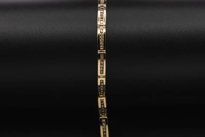 9ct Yellow Gold Diamond Bracelet 1ct