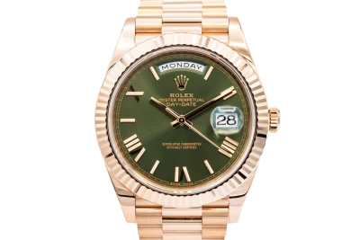 Rolex Day-Date 40mm 'Olive' 18ct Rose Gold Presidential 228235 2018