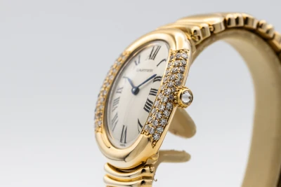 Cartier Baignoire Joaillerie Watch 32x22mm 18ct Yellow Gold 8057912/1541 1990s