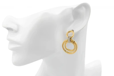 18ct Yellow Gold Drop Earrings 15.9g