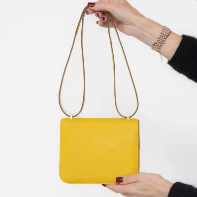 Hermes Constance III 18 Miroir Chevre Jaune De Naples 2025
