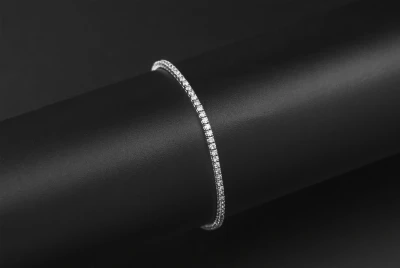 14ct White Gold Diamond Tennis Bracelet 1.88ct
