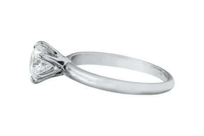 Platinum Diamond Engagement Ring 1.01ct H VS2 GIA Certified