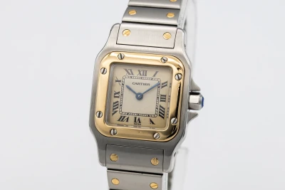 Cartier Santos Galbee 24mm Steel & 18ct Yellow Gold W20012C4 Circa 2000s