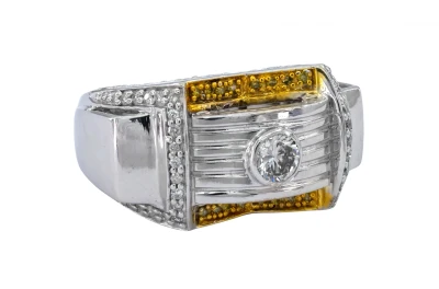 14ct White Gold Diamond Ring