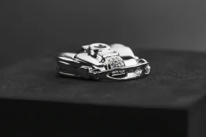 18ct White Gold Diamond Handbag Pendant 4.1g